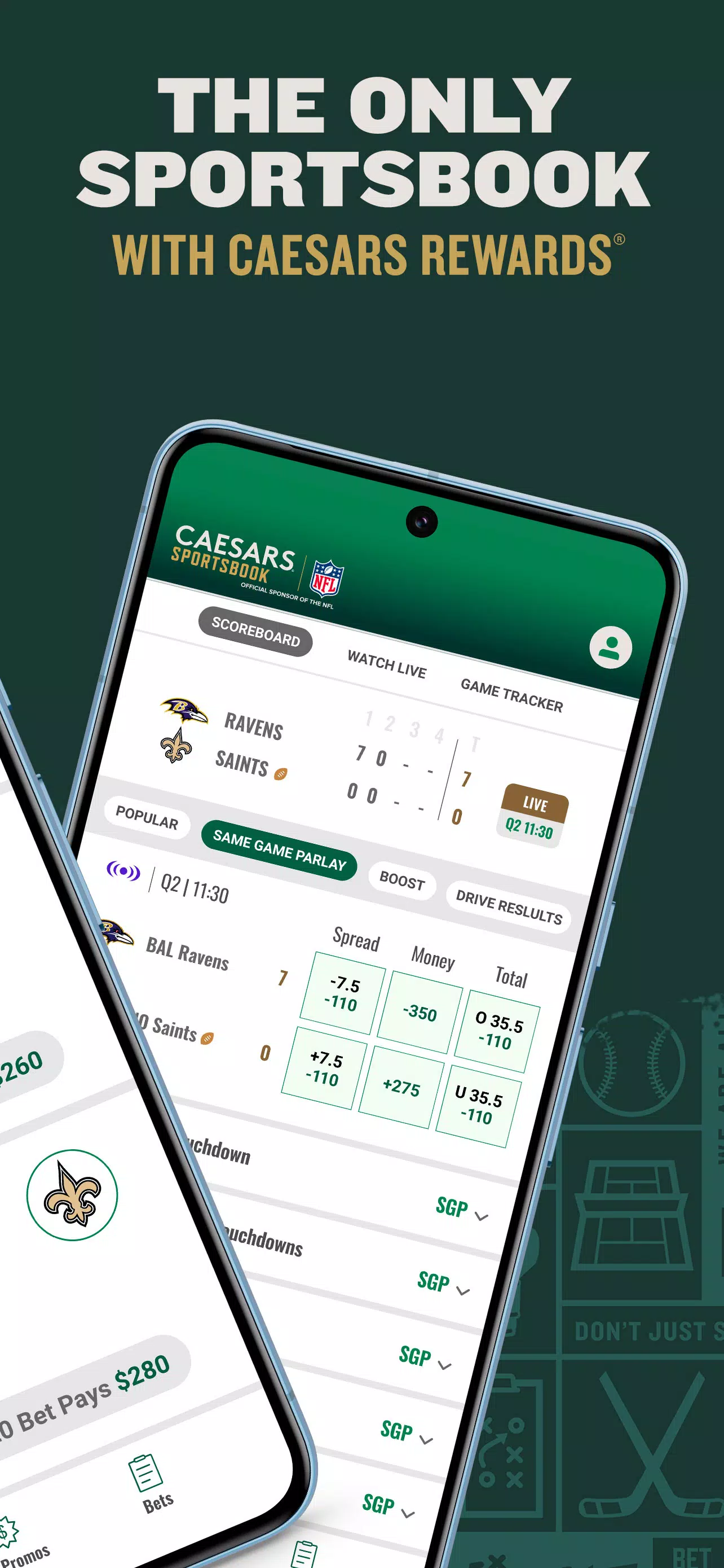 Caesars Sportsbook screenshot