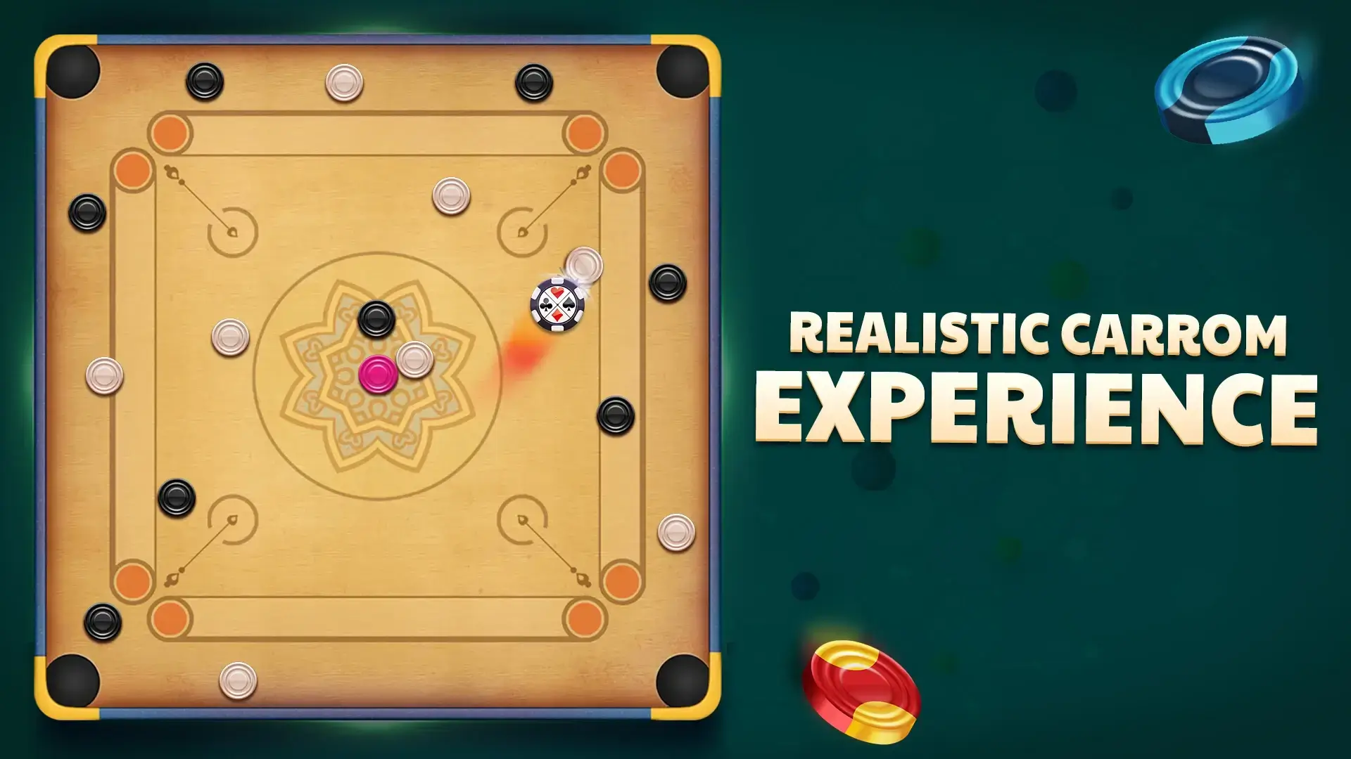 Carrom King Mod screenshot