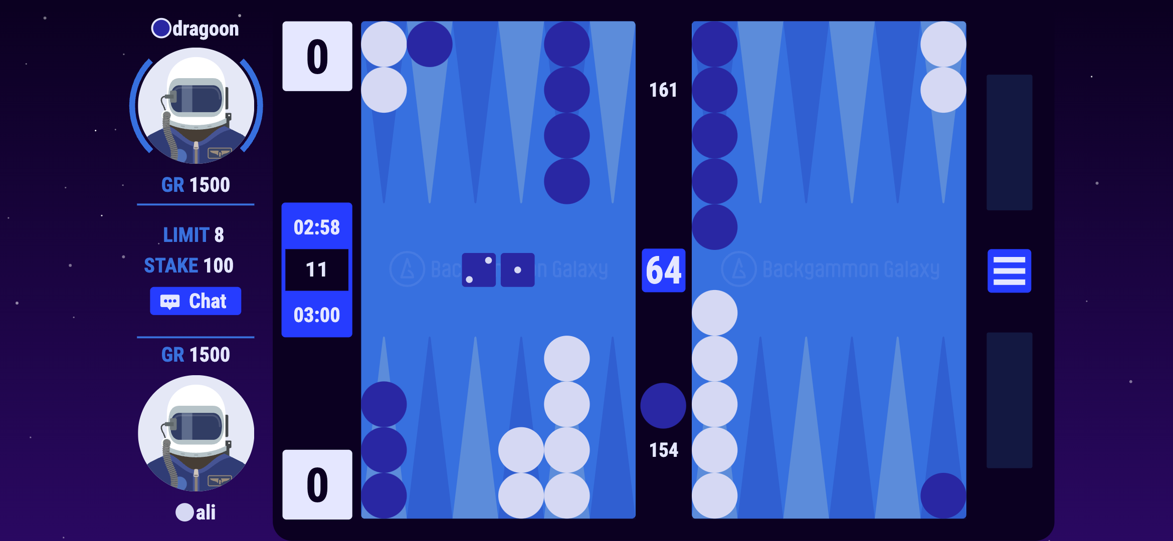 backgammon galaxy app screenshot
